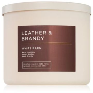 Bath & Body Works Leather & Brandy lumânare parfumată