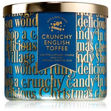 Bath & Body Works Crunchy English Toffee lumânare parfumată de firma original