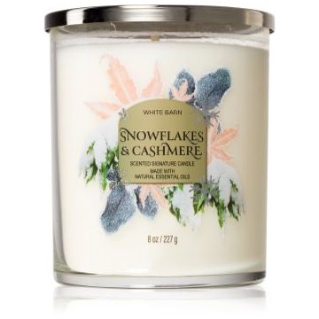 Bath & Body Works Snowflakes & Cashmere lumânare parfumată de firma original