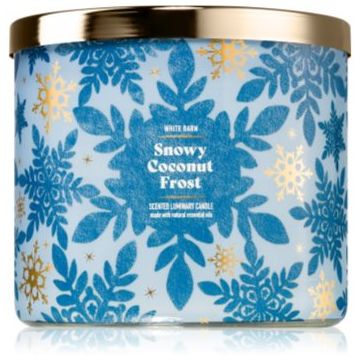 Bath & Body Works Snowy Coconut Frost lumânare parfumată