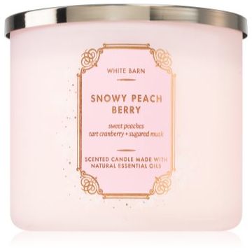 Bath & Body Works Snowy Peach Berry lumânare parfumată de firma original