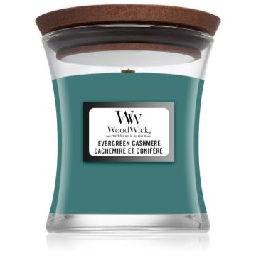 Woodwick Evergreen Cashmere lumânare parfumată ieftin