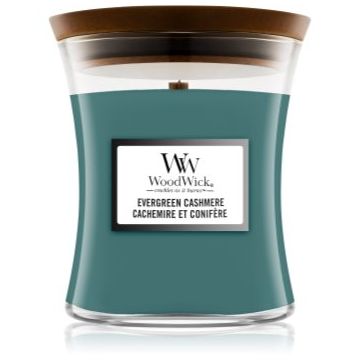 Woodwick Evergreen Cashmere lumânare parfumată ieftin