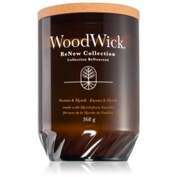 Woodwick Incense & Myrrh lumânare parfumată ieftin