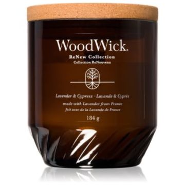 Woodwick Lavender & Cypress lumânare parfumată