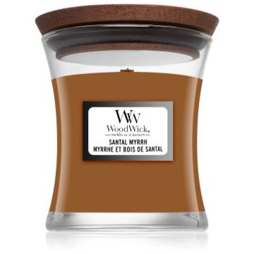 Woodwick Santal Myrrh lumânare parfumată