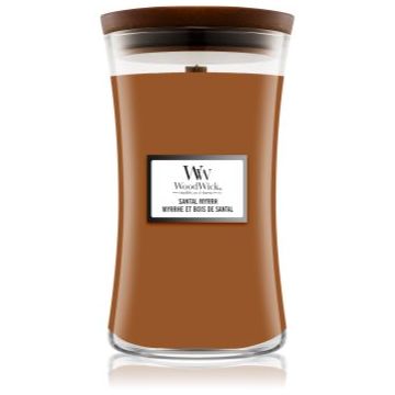 Woodwick Santal Myrrh lumânare parfumată de firma original