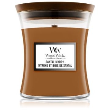 Woodwick Santal Myrrh lumânare parfumată ieftin