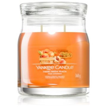 Yankee Candle Farm Fresh Peach lumânare parfumată Signature de firma original