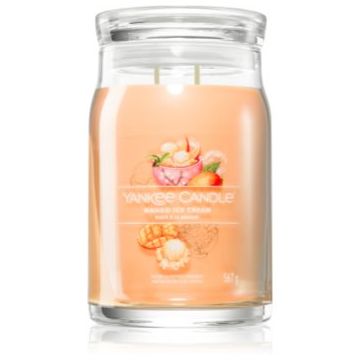 Yankee Candle Mango Ice Cream lumânare parfumată Signature ieftin