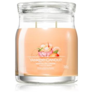 Yankee Candle Mango Ice Cream lumânare parfumată Signature de firma original