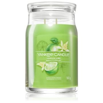 Yankee Candle Vanilla Lime lumânare parfumată Signature