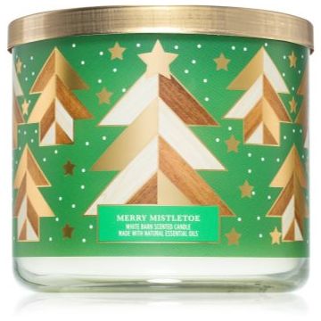 Bath & Body Works Merry Mistletoe lumânare parfumată de firma original