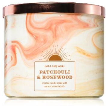 Bath & Body Works Patchouli & Rosewood lumânare parfumată de firma original