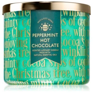 Bath & Body Works Peppermint Hot Chocolate lumânare parfumată