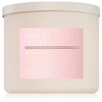 Bath & Body Works Rose + Lychee lumânare parfumată ieftin