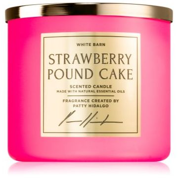 Bath & Body Works Strawberry Pound Cake lumânare parfumată ieftin