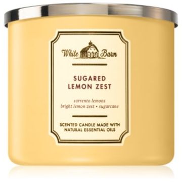 Bath & Body Works Sugared Lemon Zest lumânare parfumată III. de firma original