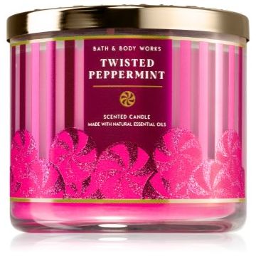 Bath & Body Works Twisted Peppermint lumânare parfumată de firma original