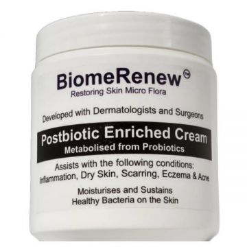 Crema intens hidratanta- piele uscata/sensibila, PostBiotic Enriched Cream, Biome Renew, 400 ml de firma originala