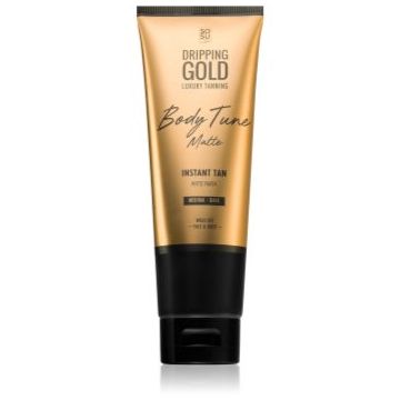 Dripping Gold Luxury Tanning Body Tune lotiune autobronzanta pentru corp si fata cu efect imediat de firma originala