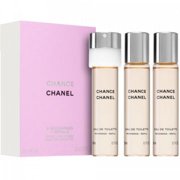 Chanel Chance, Apa de Toaleta, Femei (Concentratie: Apa de Toaleta, Gramaj: 3 x 20 ml Refills) de firma original