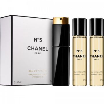 Chanel No 5 Eau de Toilette (Concentratie: Apa de Toaleta, Gramaj: 3 x 20 ml) de firma original