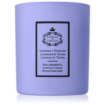 Essencias de Portugal + Sa� Natura Lavender & Thyme lumânare parfumată de firma original