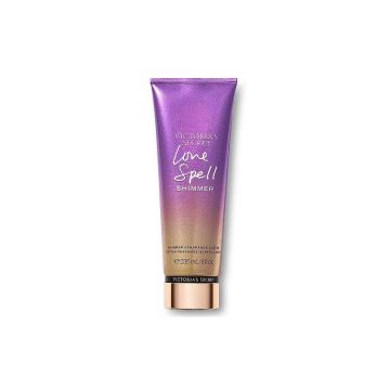 Lotiune de corp stralucitoare, Victoria's Secret, Love Spell Shimmer, Cherry Blossom & Fresh Peach, 236 ml