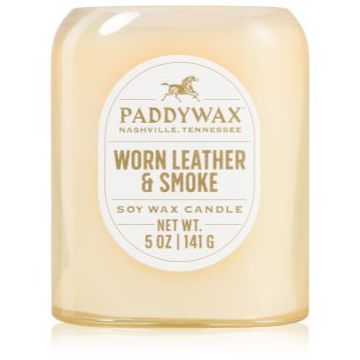 Paddywax Vista Worn Leather & Smoke lumânare parfumată