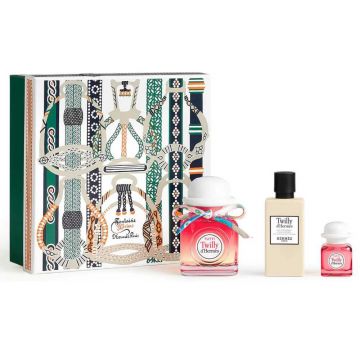 Set Cadou Tutti Twilly d'Hermes Hermes Femei, Apa de Parfum 85 ml + Lotiune de corp 80 ml + Apa de Parfum, 7.5 ml