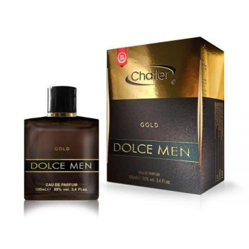 Apa de Parfum pentru Barbati - Chatler EDP Dolce Men Gold, 100 ml de firma originala