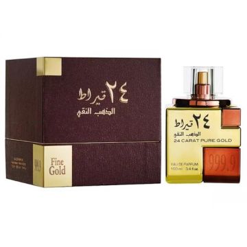 Apa de Parfum pentru Barbati - Lattafa Perfumes EDP 24 Carat Pure Gold, 100 ml ieftina