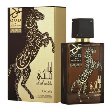 Apa de Parfum pentru Barbati - Lattafa Perfumes EDP Oud Lail Maleki, 100 ml de firma originala