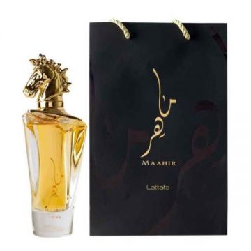 Apa de Parfum Unisex - Lattafa Perfumes EDP Maahir, 100 ml ieftin