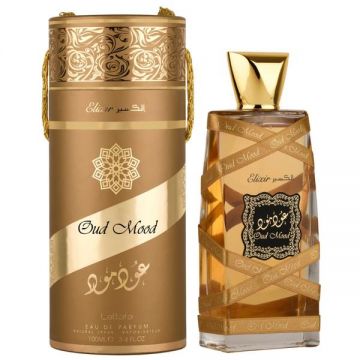 Apa de Parfum Unisex - Lattafa Perfumes EDP Oud Mood Elixir, 100 ml ieftin