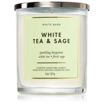 Bath & Body Works White Tea & Sage lumânare parfumată de firma original