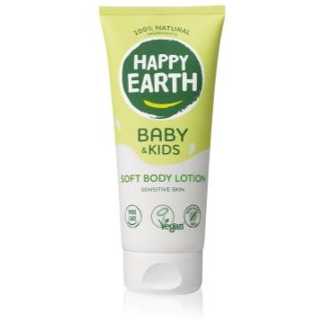 Happy Earth 100% Natural Soft Bodylotion for Baby & Kids crema pentru copii ieftina