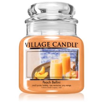 Village Candle Peach Bellini lumânare parfumată ieftin