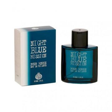 Apa Toaleta Real Time Night Blue Mission For Men 100Ml ieftin