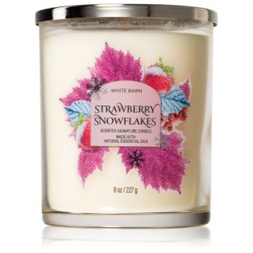 Bath & Body Works Strawberry Snowflakes lumânare parfumată de firma original