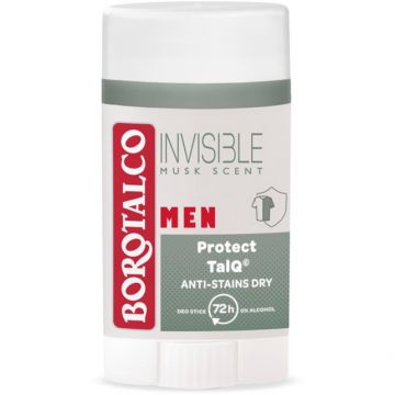 Deodorant Stick Borotalco Men Invisible, 40 ml (Gramaj: 40 ml) ieftin