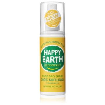 Happy Earth 100% Natural Deodorant Spray Jasmine Ho Wood deodorant