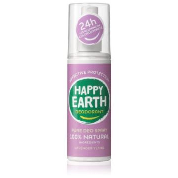 Happy Earth 100% Natural Deodorant Spray Lavender Ylang deodorant