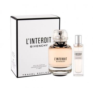 Set Cadou Givenchy L'Interdit (Continut set: 80 ml Apa de Parfum + 15 ml Apa de Parfum) de firma original